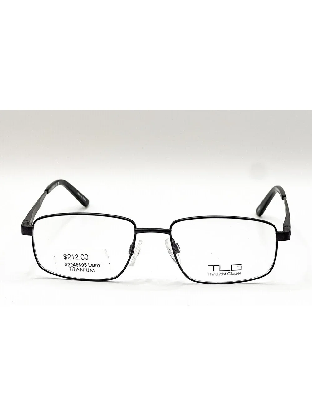 Tlg NU017 C01 Gunmetal Rectangle Authentic Eyeglass Frames 53-17-145